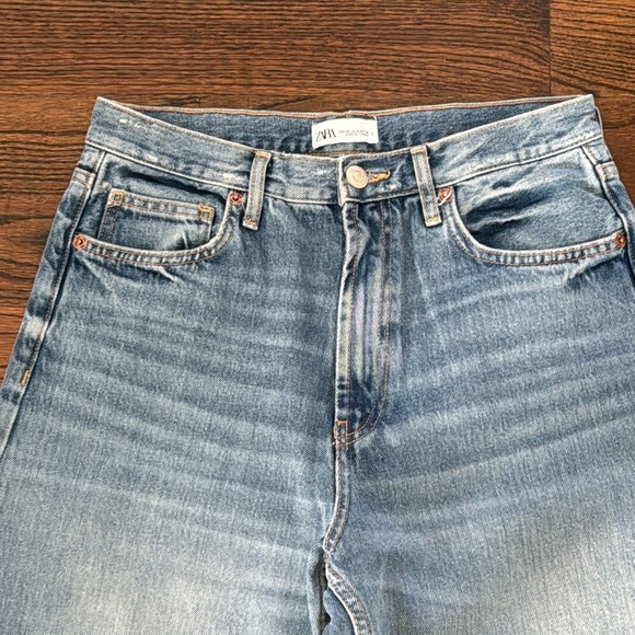 🦋BLOGGERS FAVORITE🦋 ZARA TRF WIDE LEG JEANS Size 8 - Picture 13 of 16
